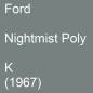 Preview: Ford, Nightmist Poly, K (1967).